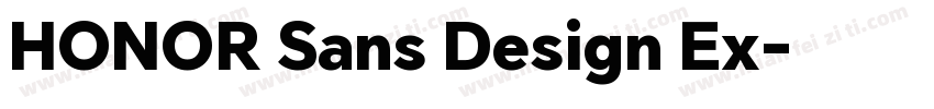 HONOR Sans Design Ex字体转换